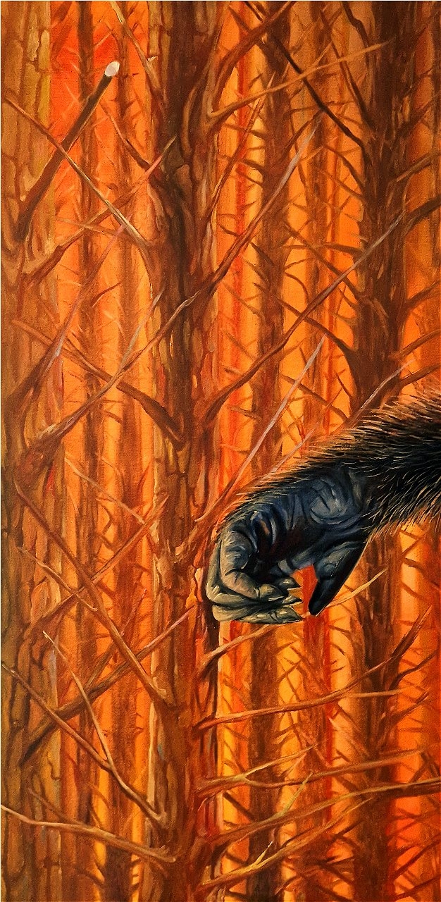 Seskveč klepe na strom