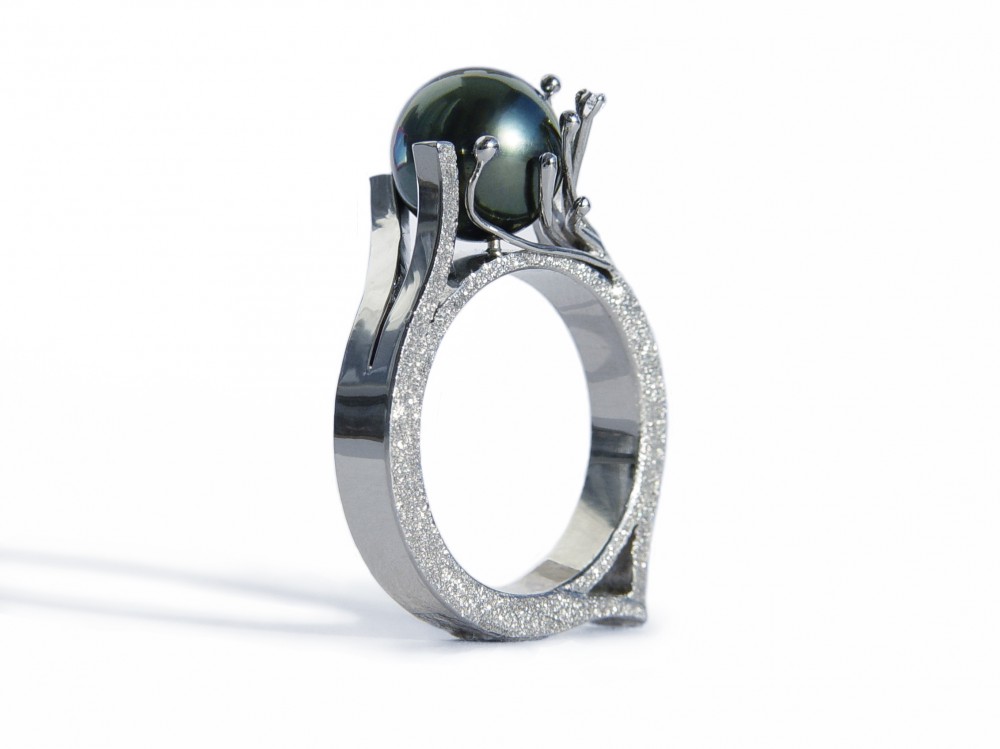 Tahitská perla - prsten