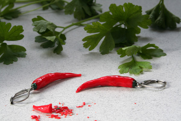 Chilli náušnice mini