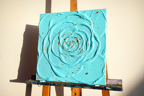 Little Blue Rose with a&nbsp;Touch of Gold II