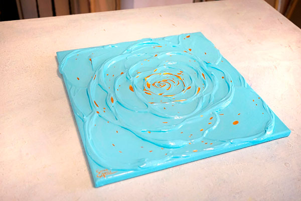 Little Blue Rose with a&nbsp;Touch of Gold II