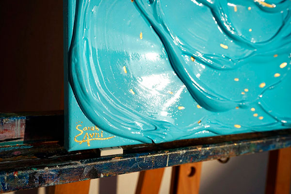 Little Blue Rose with a&nbsp;Touch of Gold II