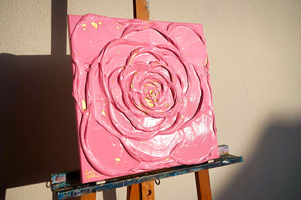 Little Pink Rose With a&nbsp;Touch of Gold III