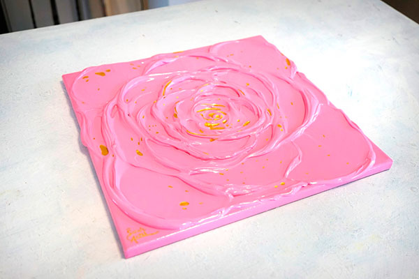 Little Pink Rose With a&nbsp;Touch of Gold III